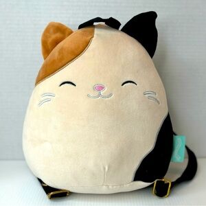 Squishmallows Cam the Calico Cat 10” Plush Backpack Stuffed Animal Toy Bag Tote